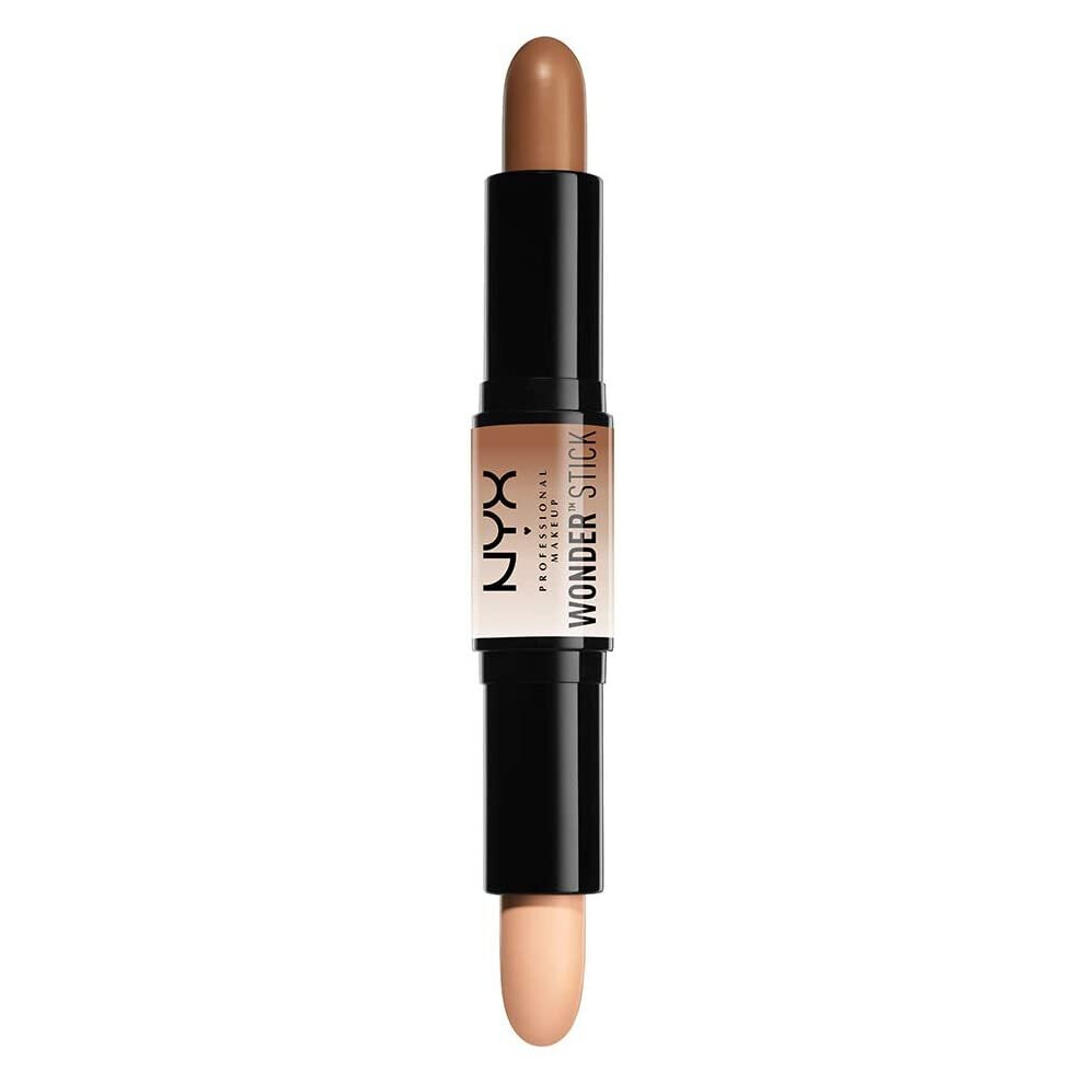 NYX Professional Makeup Wonderstick, Dual-Ended, On-The-Go Highlight And Contour Stick, Creamy Texture, Sh