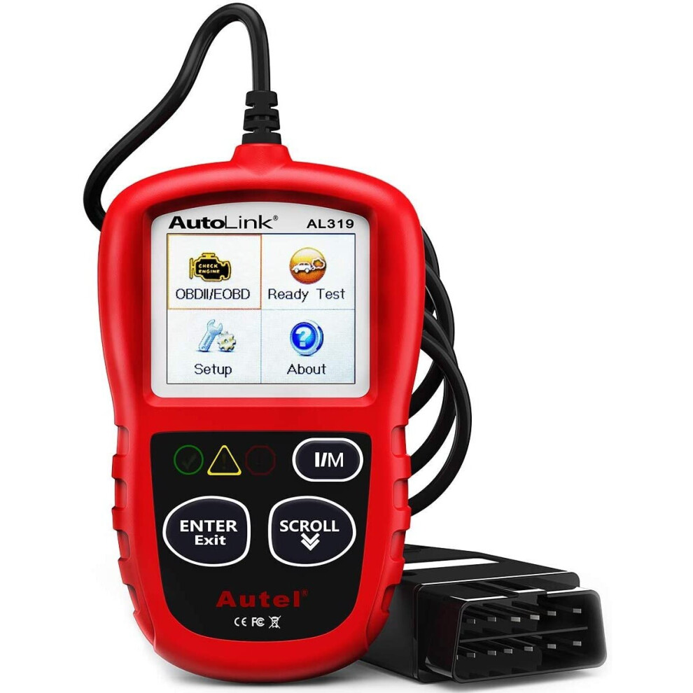 Autel AutoLink AL319 Universal OBD2 Reader Car Diagnostic Scanner Tool Vehicle Engine Fault Code Reader