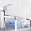 Square Basin Mixer Tap Faucet Chrome Brass Single Handle 2