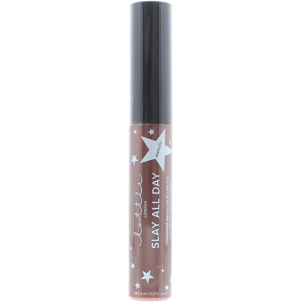 Lottie Slay All Day Longwear Matte Metallic Liquid Lipstick 6ml - Shook