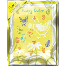 Easter Chicks Pack of 5 Mini Paper House Easter Cards Easter Greeting Card Packs