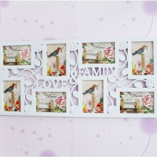 (White) Multi Aperture Photo Picture Frame hold 8-10 Photos Large Photo