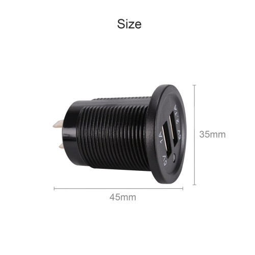 12V Car Cigarette Lighter Socket Car USB Power Charger Dual Adapter 2