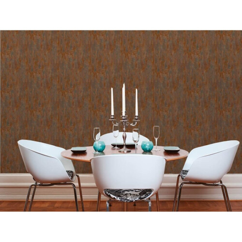 AS Creation Havana Copper Distressed Industrial Metallic Wallpaper 1
