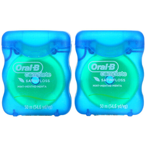 Oral-B Complete, Satin Floss, Mint, 2 Pack, 54.6 yd (50 m) Each 2