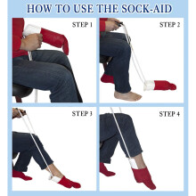 RMS Deluxe Sock Aid - Socks Helper with Foam Handles