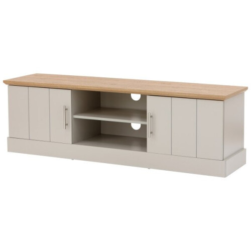 Kendal 2 Door 2 Shelves Large TV Unit Grey