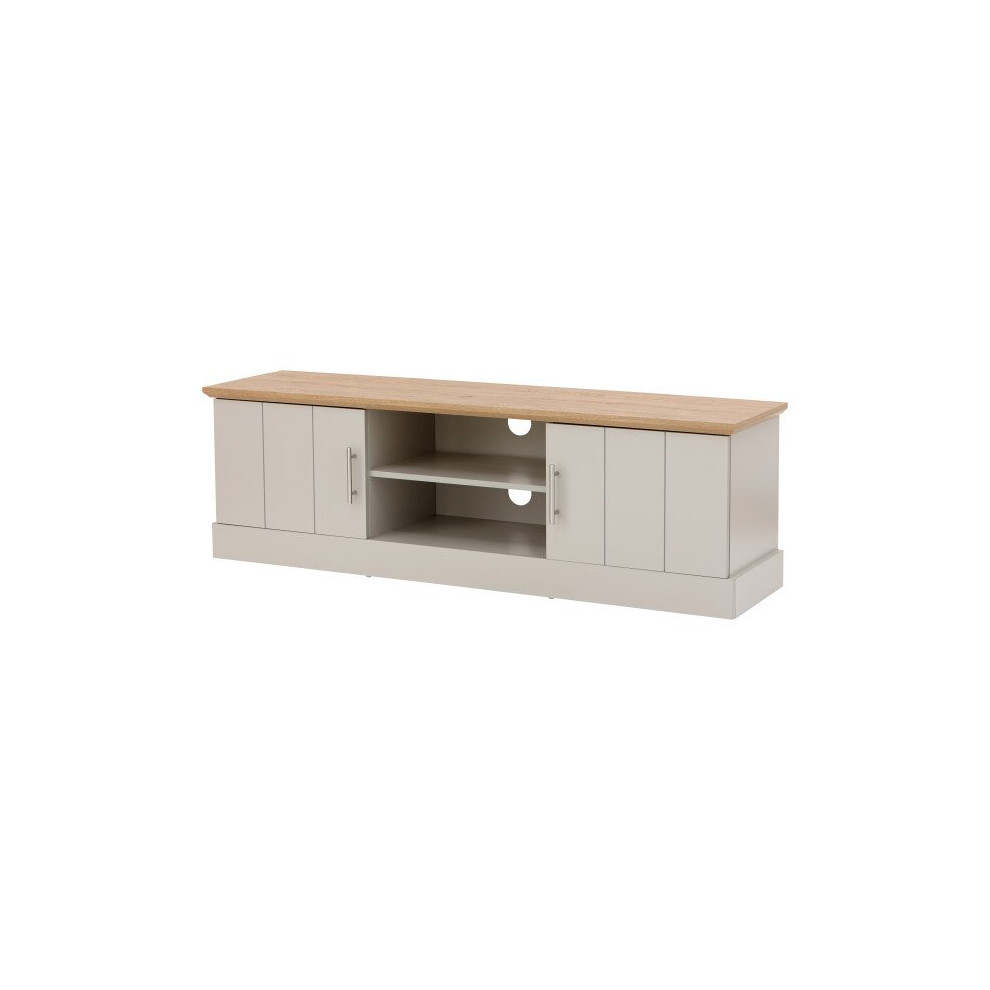 Kendal 2 Door 2 Shelves Large TV Unit Grey