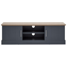 Kendal 2 Door 2 Shelves Large TV Unit in Slate Blue