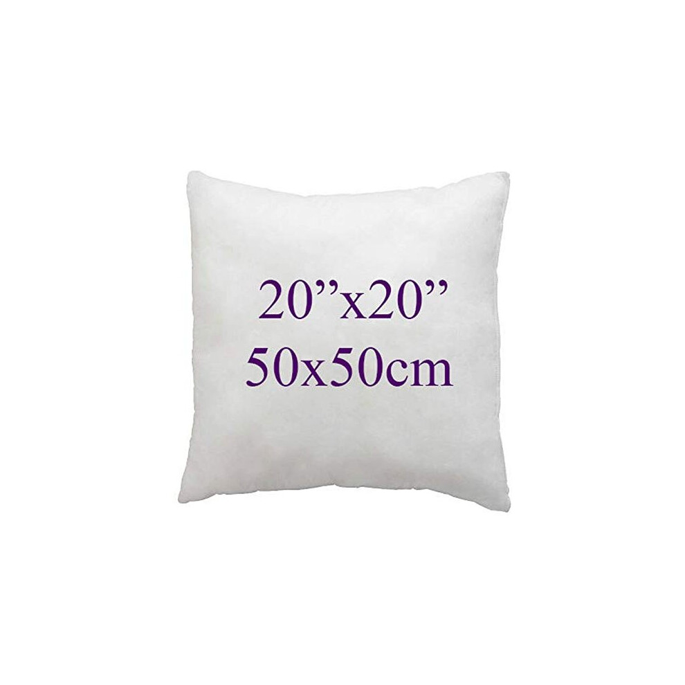 Arlinens (20X20") Super Soft Duck Feather Cushion Pads Inners, Inserts, Fillers, 100% Cotton Down Proof Cover, Hypoallergenic, White