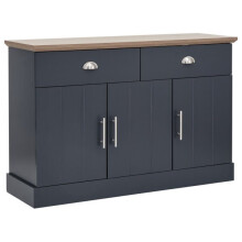 Kendal 3 Door 2 Drawer Large Sideboard in Slate Blue