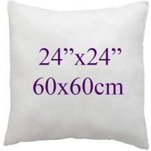 (24x24") Super Soft white Duck Feather Cushion pads Inners, Inserts, Fillers, 100% Cotton Down Proof Cover, Hypoallergenic,