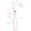 Shower Kit Twin 2 Mixer Shower Heads Rail Riser Square Bathroom Set 5
