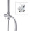 Shower Kit Twin 2 Mixer Shower Heads Rail Riser Square Bathroom Set 6