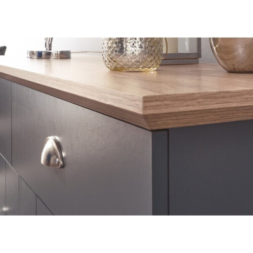 Kendal 3 Door 2 Drawer Large Sideboard in Slate Blue 1