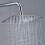Shower Kit Twin 2 Mixer Shower Heads Rail Riser Square Bathroom Set 7