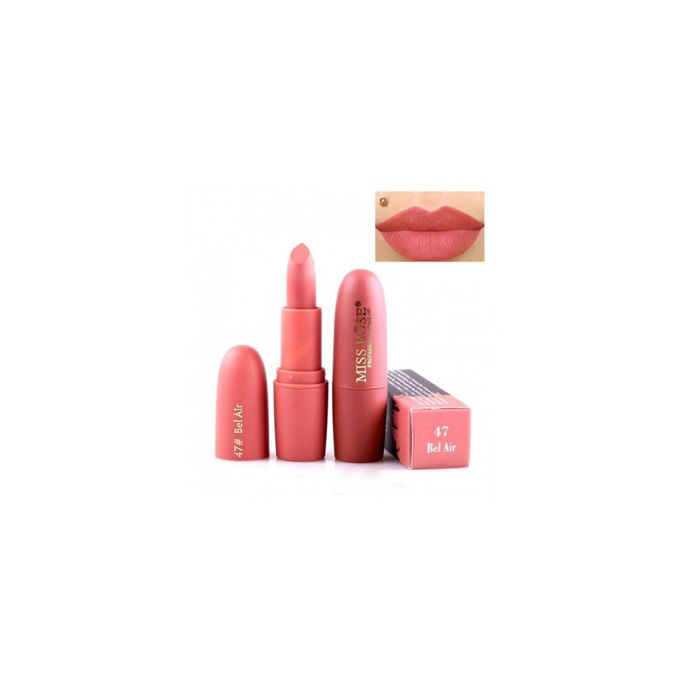 (45) Miss Rose 25 Colors Nude Matte Lipstick Beauty Velvet Waterproof Lip Stick Makeup Long Lasting Lips Tint Red Pigment Lipsticks