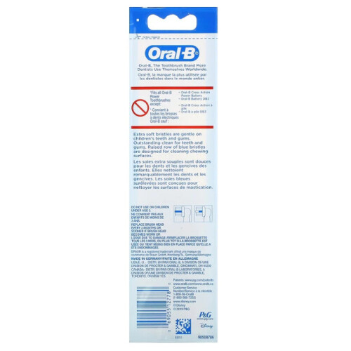 Oral-B Oral-B, Kids, Frozen, 2 Replacement Brush Heads, Extra Soft, 3+ Years 1