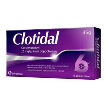 Clotidal Krem Dopochwowy 35 g - Delikatna formuła do codziennego komfortu intymnego