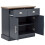 Kendal 2 Door 2 Drawer Compact Sideboard in Slate Blue 7