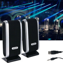USB Power Wired Computer Speakers Stereo 3.5mm Jack Aux For Desktop PC Laptop