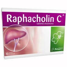 Raphacholin C, 30 tablets, 30 tabletek drażowanych