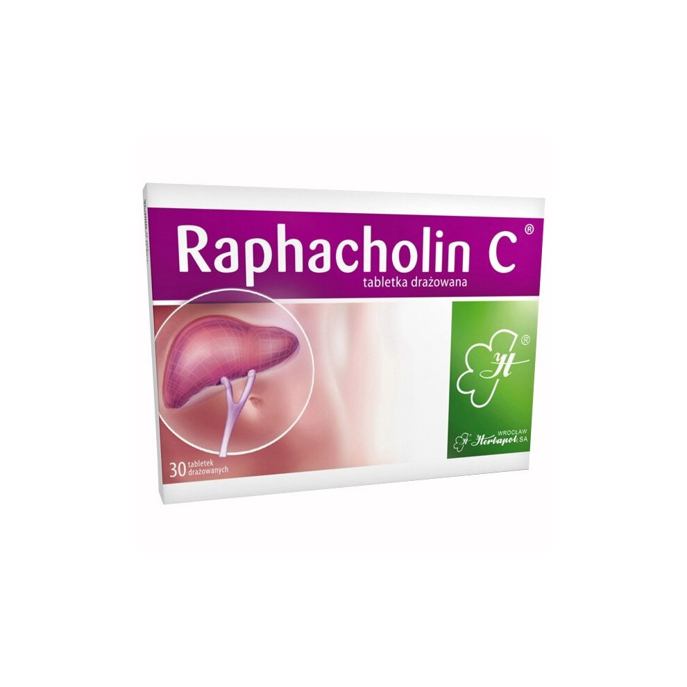 Raphacholin C, 30 tablets, 30 tabletek draÅ¼owanych