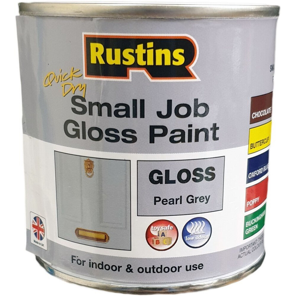 Rustins Quick Dry Small Job Gloss Pearl Grey 250ml