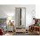 Lancaster 2 Door 2 Drawer Wardrobe in Grey 4