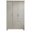 Lancaster 3 Door 2 Drawer Wardrobe in Grey 2