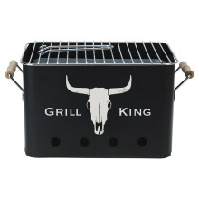 GEEZY Portable Charcoal BBQ Grill Outdoor Camping Grill Garden Barbecue Picnic Travel