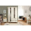 Lancaster 3 Door 2 Drawer Wardrobe in Cream 4
