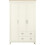 Lancaster 3 Door 2 Drawer Wardrobe in Cream 1