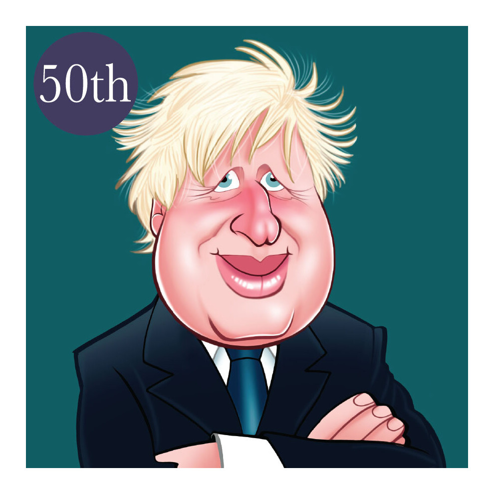 Boris Johnson 50th Birthday Greeting Sound Card Blank Inside Really Wild Cards