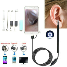 3-in-1 USB Ear Wax Remover Camera Nose Ear Check Endoscope Spoon Pick HD Cleaner