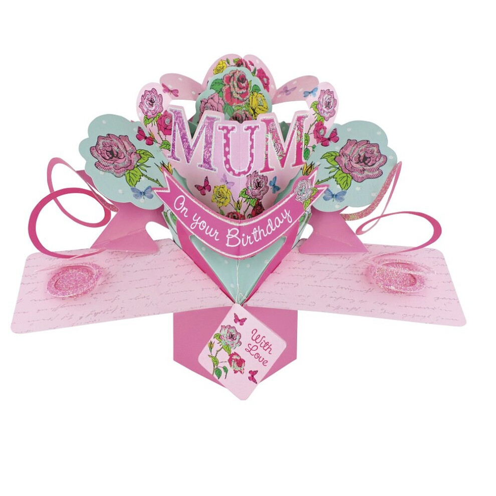Second Nature Mum Birthday Pop-Up Greeting Card Original 3D Pop Up Cards