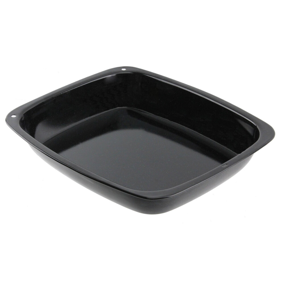 Vitreous Enamel Roasting Tin Deep Small Non Stick Oven Tray Pan