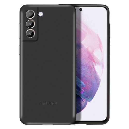 Samsung Case Galaxy S21 Plus Genuine Soft-touch Original Leather Case Black