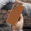 Samsung Case Galaxy S21 Plus Genuine Leather Soft-touch Original Leather Cover brown 5
