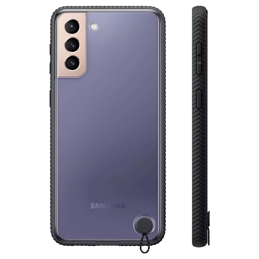 Samsung Galaxy S21 Semi-Rigid Soft Touch Silicone Back Cover Original Black 8806090963322