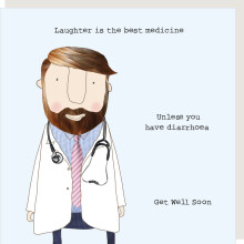 Rosie Made A Thing Best Medicine Get Well Soon Greeting Card Humour Cards