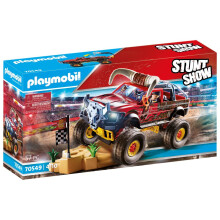 Playmobil Monster Truck Bull Show Stunt - Gioco Creativo per Bambini, Avventure e Azione in Stile Playmobil, Regalo Perfetto!