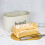 Maison & White Cream Bread Bin with Bamboo Lid - Doubles as Cutting Board, Keeps Bread Fresh 5