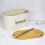 Maison & White Cream Bread Bin with Bamboo Lid - Doubles as Cutting Board, Keeps Bread Fresh 7