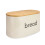 Maison & White Cream Bread Bin with Bamboo Lid - Doubles as Cutting Board, Keeps Bread Fresh 1