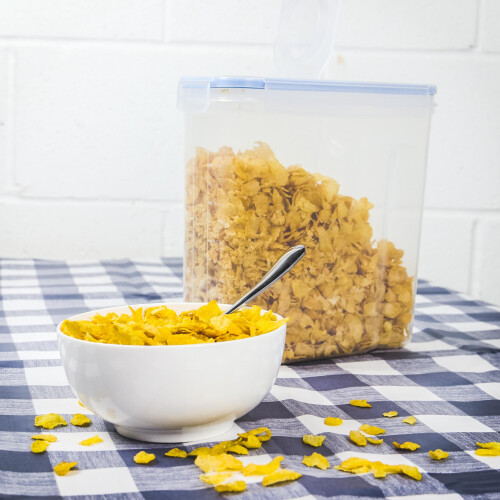 Pukkr 4-Pack Cereal Containers - Airtight Snap-Lock Lids, Easy-Dispense Pour, Includes Labels 1