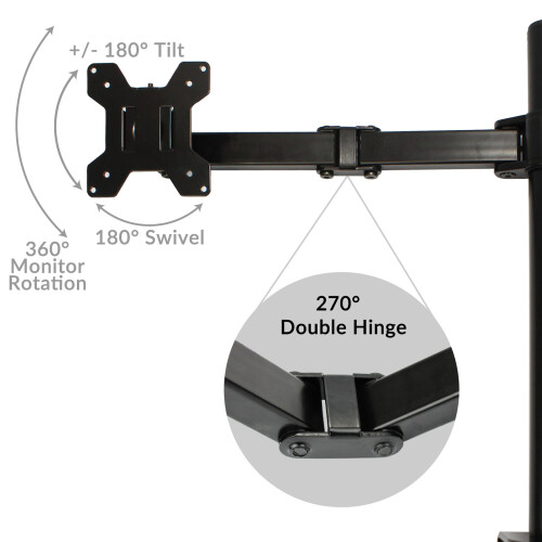 Dual Arm Monitor Bracket | M&W 2
