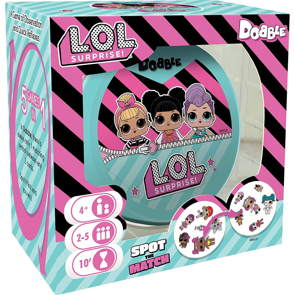 Asmodee Dobble Lol Surprise Sleeved Card Game