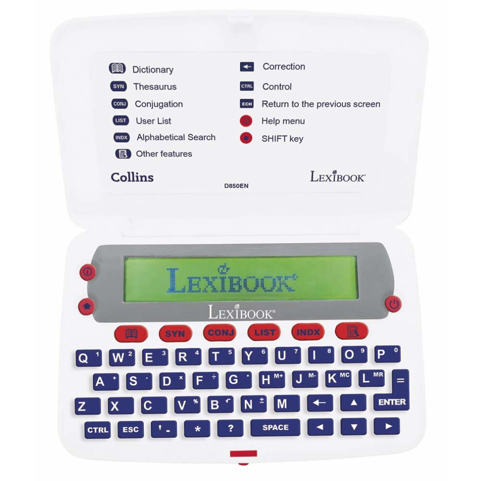Lexibook D850en Collins English Electronic Dictionary With Thesaurus
