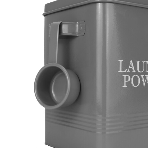 Laundry Powder Tin with Scoop | M&W Grey 1